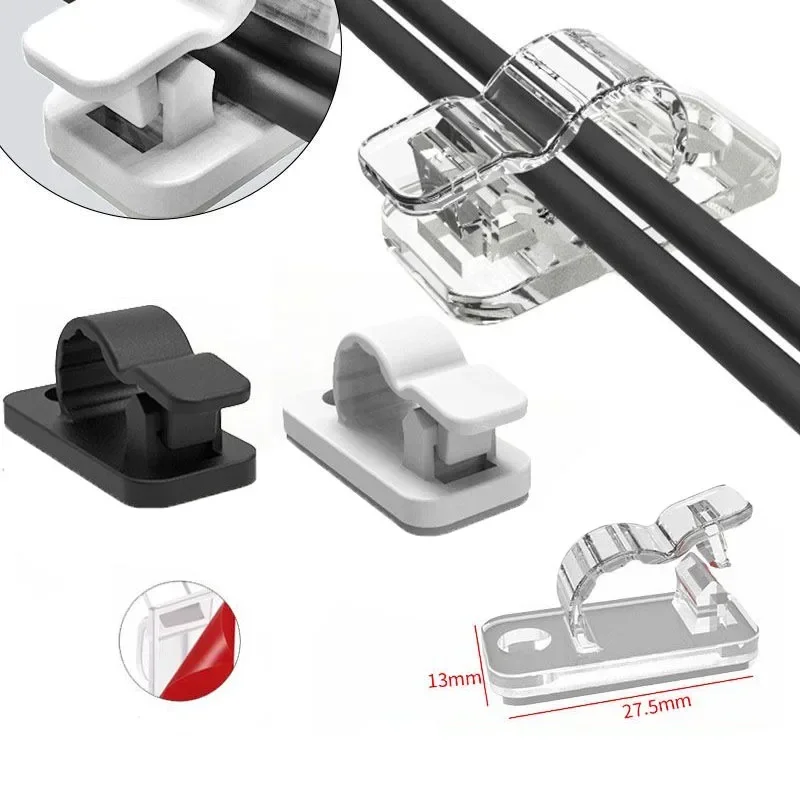Car Cable Organizer - 10/50 pièces Clips de câble auto-adhésifs