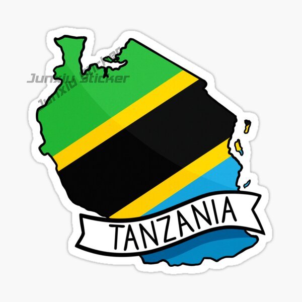 Car Accessories Zanzibar - Autocollant de voiture drapeau de la