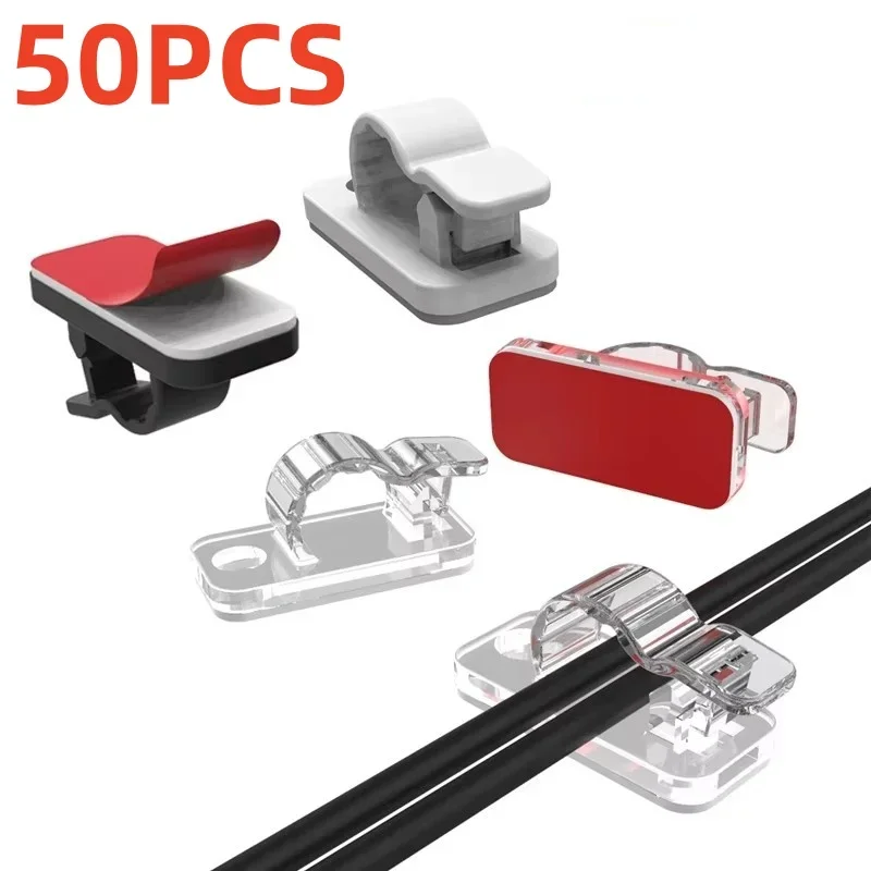 Car Cable Organizer - 10/50 pièces Clips de câble auto-adhésifs