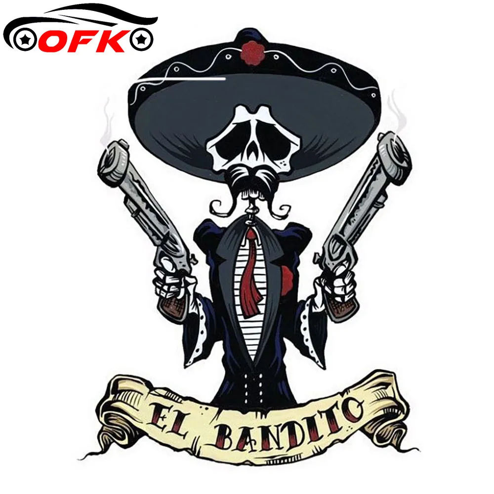 Car Accessories On Amazon - Autocollant tête de mort EL BANDITO