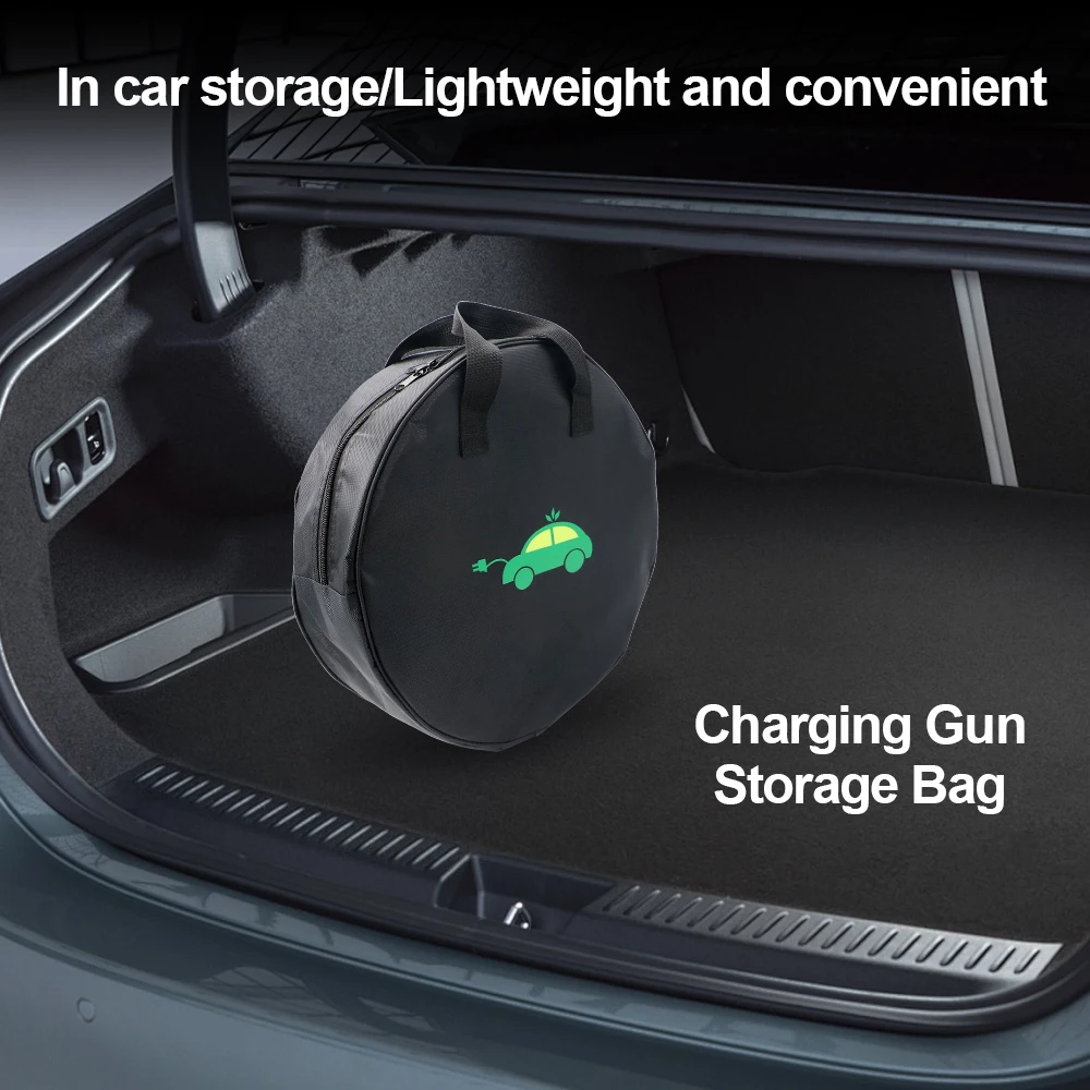 Car Cable Organizer - Sac de rangement rond durable pour