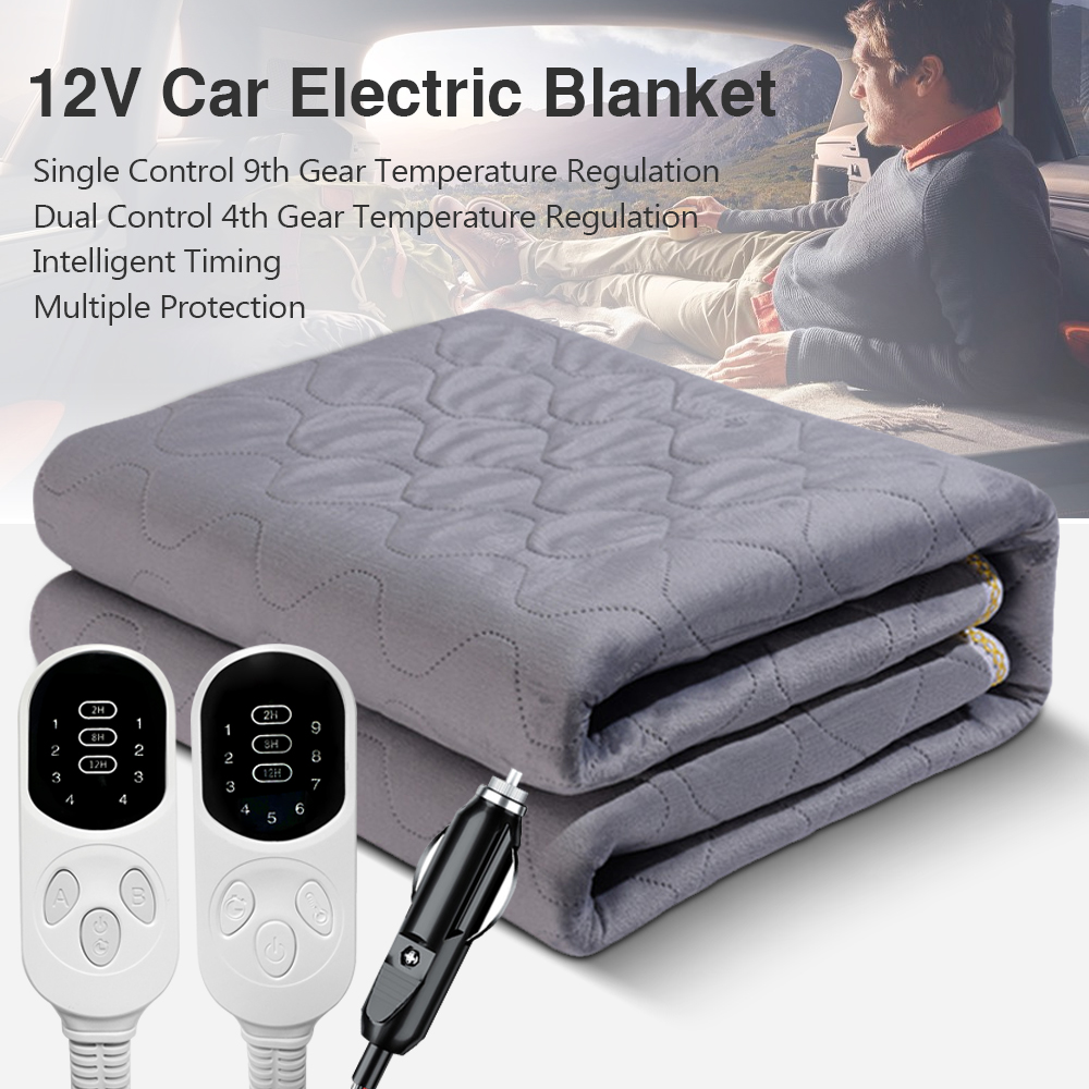 Car Accessories For Winter - Couverture électrique en peluche 12V, matelas