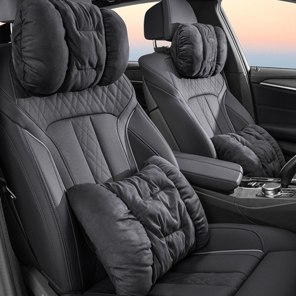 Car Accessories For Winter - Oreiller universel en peluche pour siège