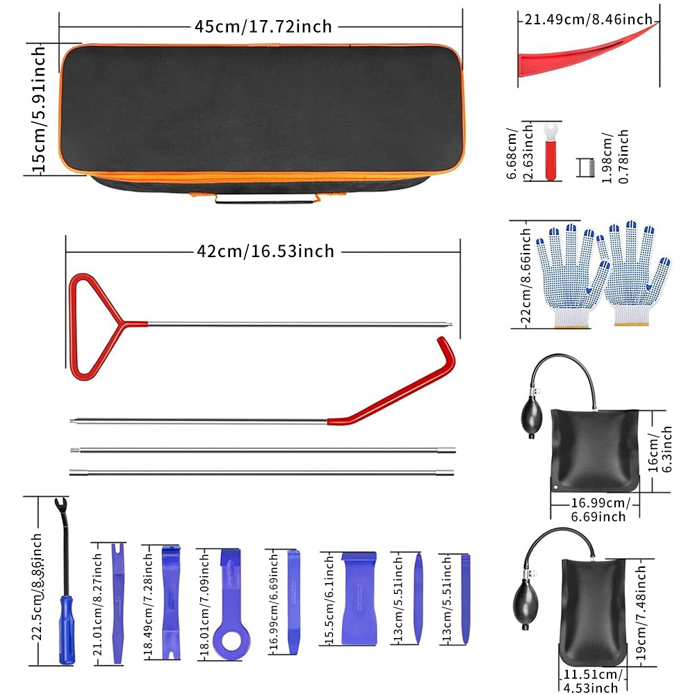 Car Emergency Tool Kit - Kit d'outils d'urgence pour déverrouillage de