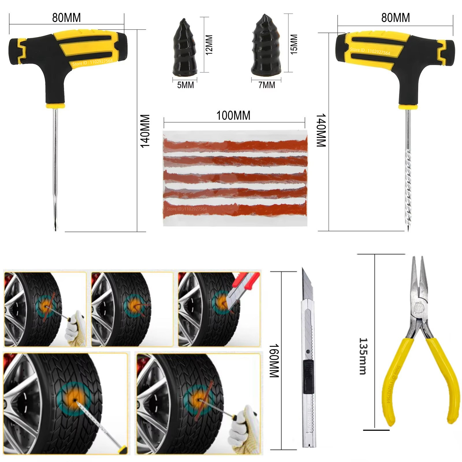 Nouveau Kit de réparation de p - Car Emergency Tool Kit avis et prix