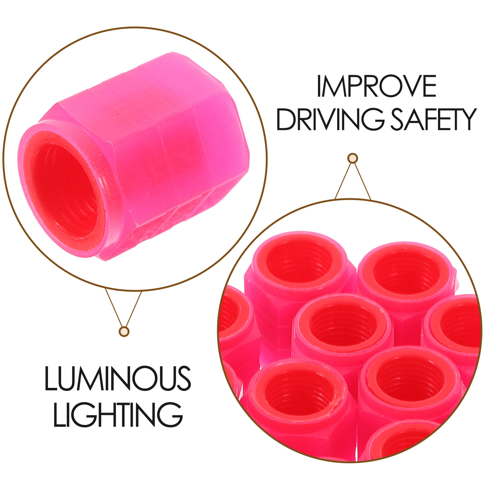 12 pièces de capuchons de valv - Car Accessories For Night Driving avis et prix