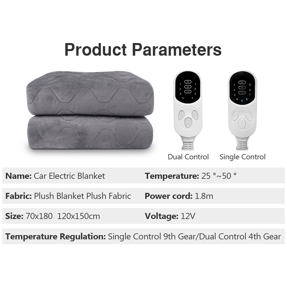 Couverture électrique en peluc - Car Accessories For Winter avis et prix