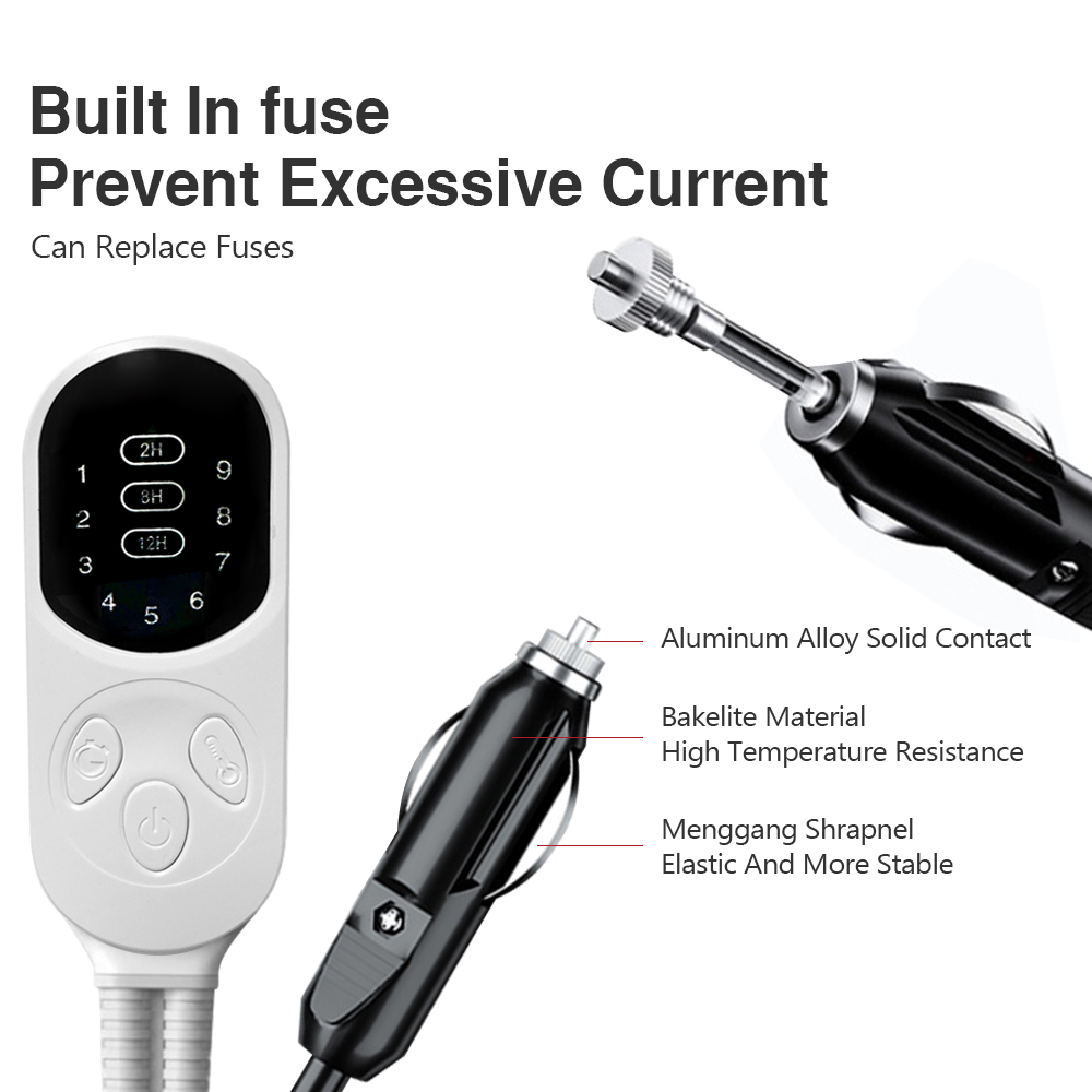 Couverture électrique en peluc - Car Accessories For Winter avis et prix