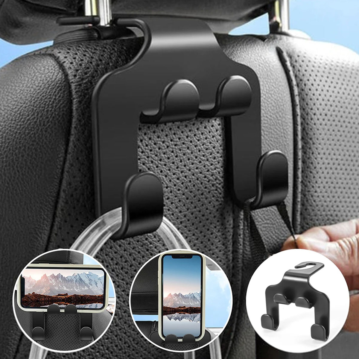Crochet de siège auto avec qua - Car Accessories Hanging avis et prix